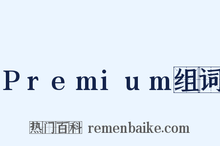 Premium组词是什么意思的图片